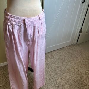 Free People Pink Wide Leg Pants